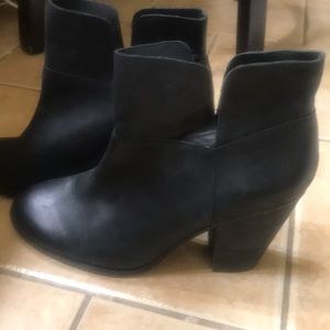Vince Camuto Black leather booties